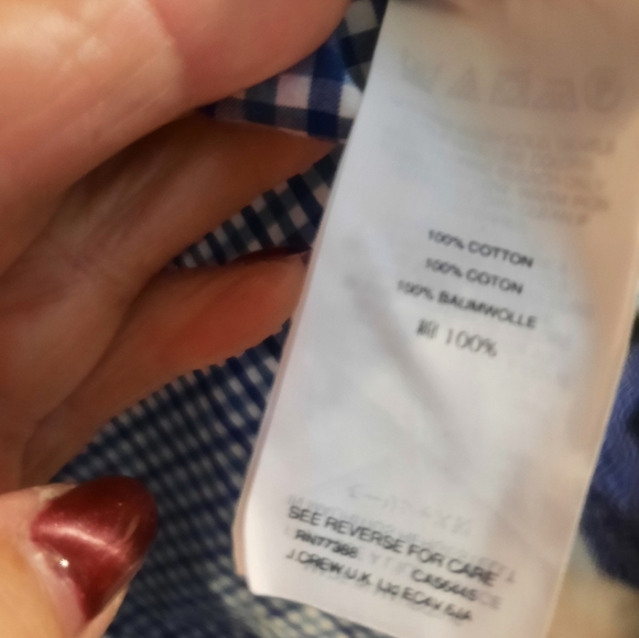 J. Crew Blue Casual Button Down Shirt Med - Picture 2 of 9
